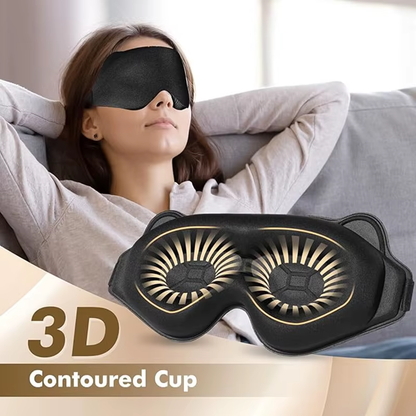 Weighted Blackout Sleep Mask for All Sleepers: Perfectly Weighted, Gentle Pressure, Soothing Eye Mask