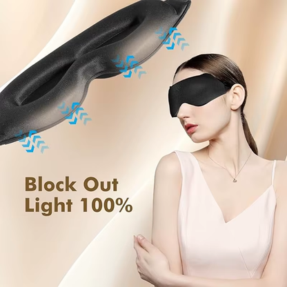 Weighted Blackout Sleep Mask for All Sleepers: Perfectly Weighted, Gentle Pressure, Soothing Eye Mask
