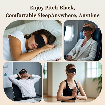 Weighted Blackout Sleep Mask for All Sleepers: Perfectly Weighted, Gentle Pressure, Soothing Eye Mask