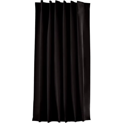 Amity Multifunctional Portable Suction Cup Blackout Curtains in Elegant Black Polyester for Home and Office